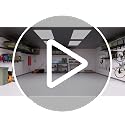 Wall Mounted Garage Storage Shelves - 12x72 Inch Black 2-Pack Floating Shelves