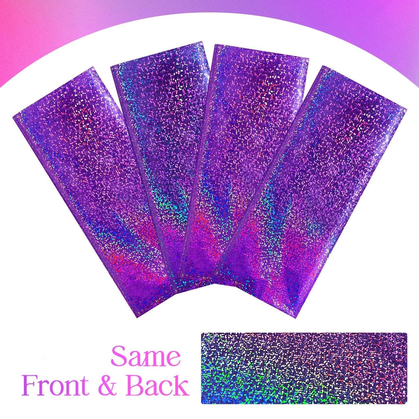 Just Shimmer Sparkling Holographic Laser Tablecloth - Shimmering, Waterproof, Easy to Clean - Ideal for Bachelorette, Birthday, Wedding, and Anniversary Party Decorations (Purple, 1)