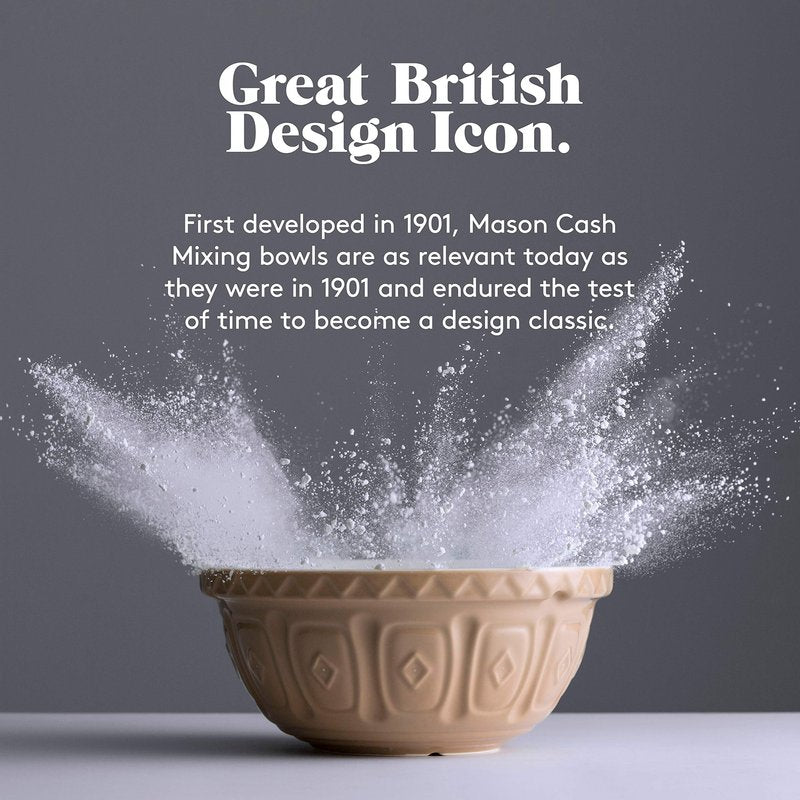 Mason Cash | S12 Cream Hearts Mixing Bowl - 4.25 Quarts
