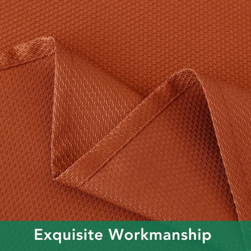 Biscaynebay 2 Pack Fall Round Tablecloths 70", Rust Thanksgiving Autumn Harvest Water Resistant Tableclothes Circle Folding Table Covers for Dining, Kitchen, Wedding, Parties Machine Washable