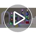 Mini Christmas Tree with Lights, 8 Pack Tabletop Lights for Indoor