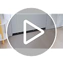 Gisafai 2 Pcs 36-Inch Silver Metal Door Draft Stopper - Mice & Rodent Barrier