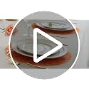 Orange Gold 13" Placemats - 50 Pcs Round Disposable | Snowkingdom