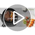 FZGhome Black 2.1QT Compact Air Fryer 4-in-1 Small Kitchen Appliance