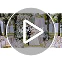 Wedding Arch Backdrop Stand 6.6ft x 4ft Square Gold Metal Frame for Ceremony