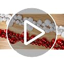 Motionchic 9 ft pink Christmas Ball Garland Ornament – 9 ft / Pink