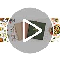 Lanpn Recipe Binder - 8.5x11 Green Waterproof Organizer with 60 Sleeves & Dividers