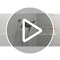 High Pressure Shower Head Combo with Dual Spray Settings & 2.5 GPM Flow - Brushed Nickel, Variation: Brushed Nickel / 2.5 GPM