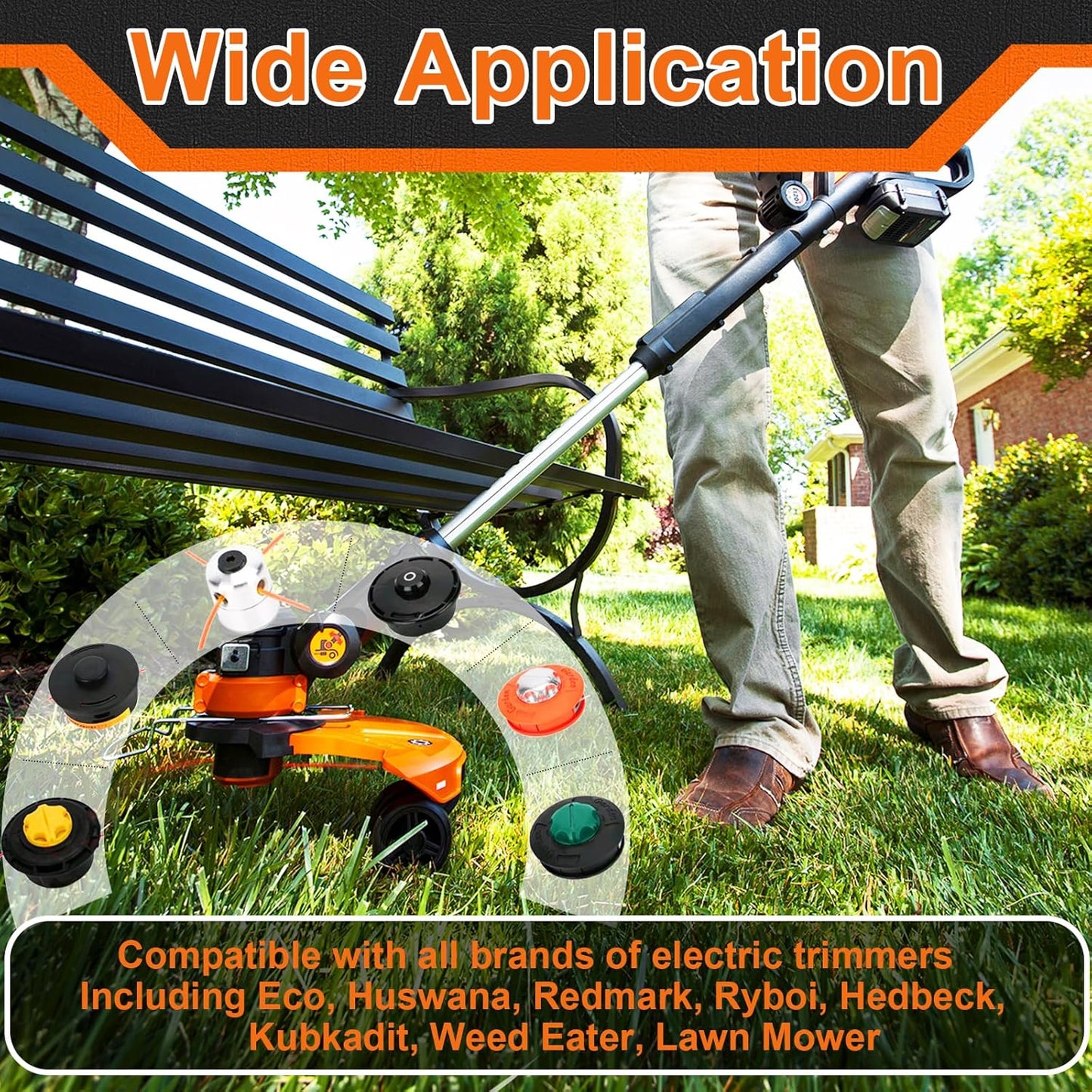 KAKO 105 Trimmer Line - Commercial Nylon Weed Eater String .105 Inch | 1038 Ft, Square Design