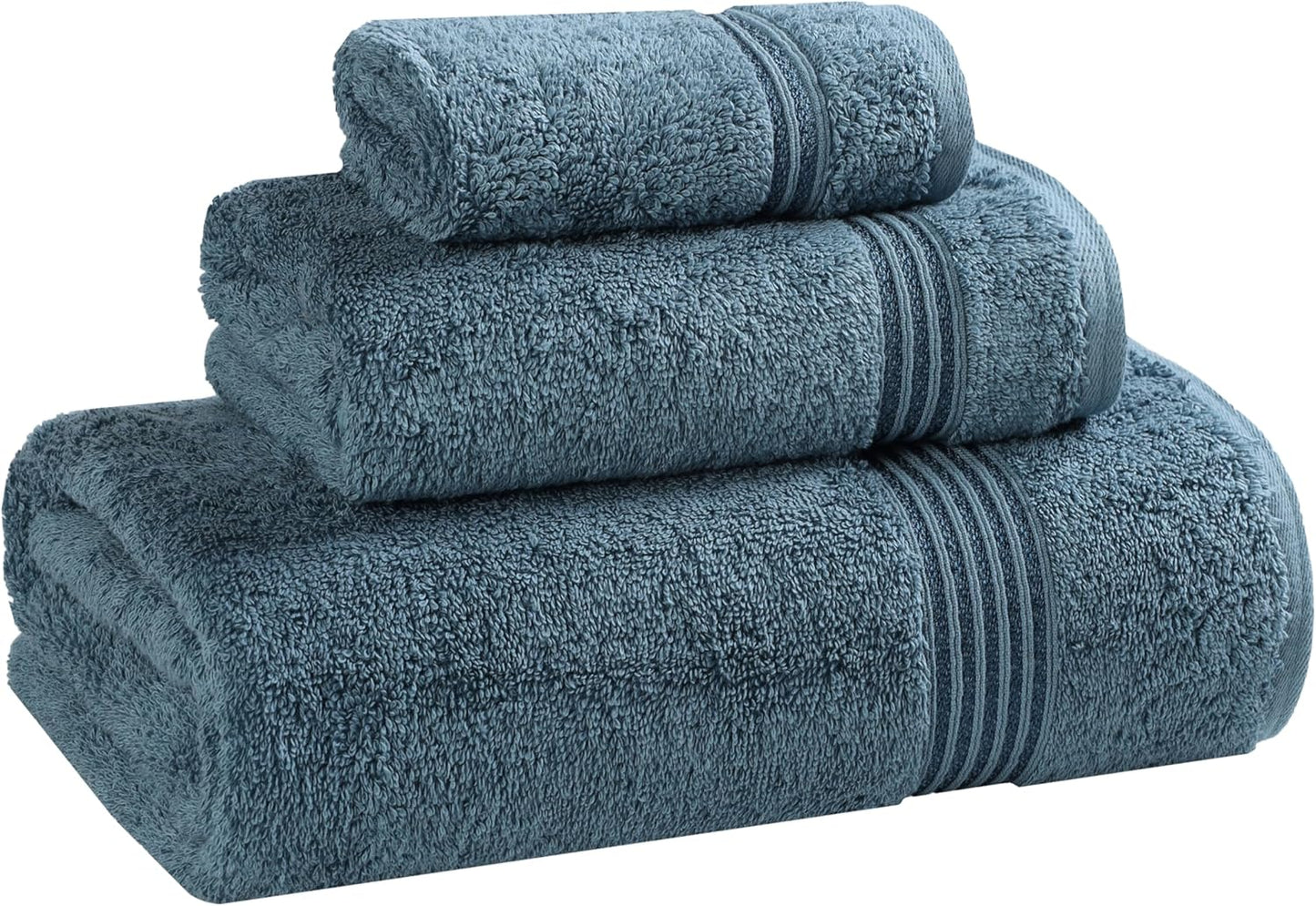 Superior Egyptian Cotton 6-Piece Towel Set, Bathroom Essentials, Towels For Bathroom, Apartment, Airbnb, Guest Bath, Face, Hand, Bath Towels, Washcloths, Absorbent, Fast Drying, Royal Purple