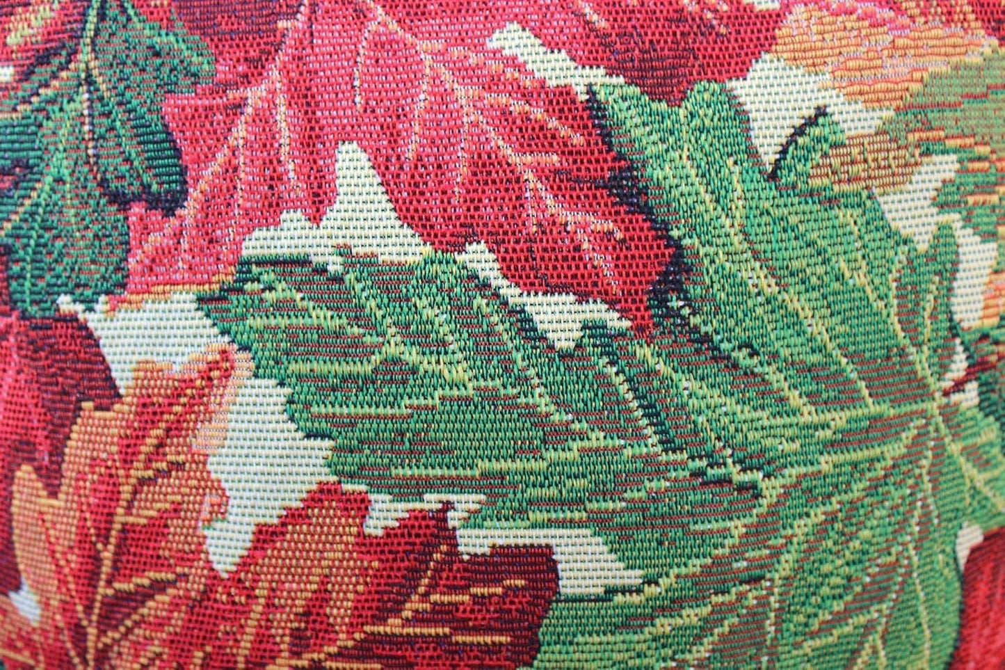 Thanksgiving Table Runner - 13x54 Woven Tapestry with Autumn Leaves Design