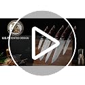 Japanese Chef Knife Set 5 Pieces with Pakkawood Handles - Ultra Sharp Kitchen Knives