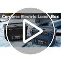 Cordless Electric Heated Lunch Box with 6.3-Cup Capacity - Ice Blue