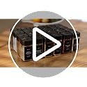 Glass Square Spice Jars with 3-Way Rotating Lids & Labels - 36 Pack, Black