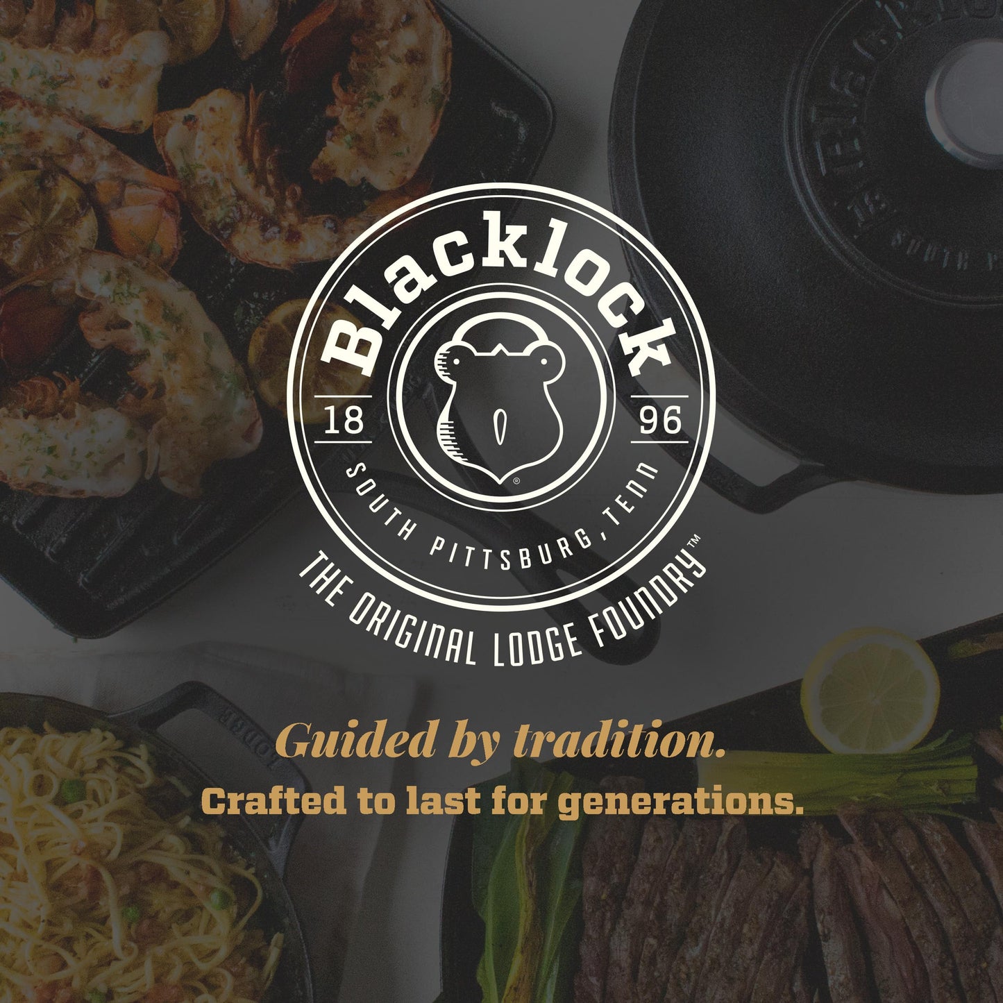 Lodge Blacklock 12" Triple Seasoned Cast Iron Skillet - Lightweight - Easy Cleanup - Premium Cookware
