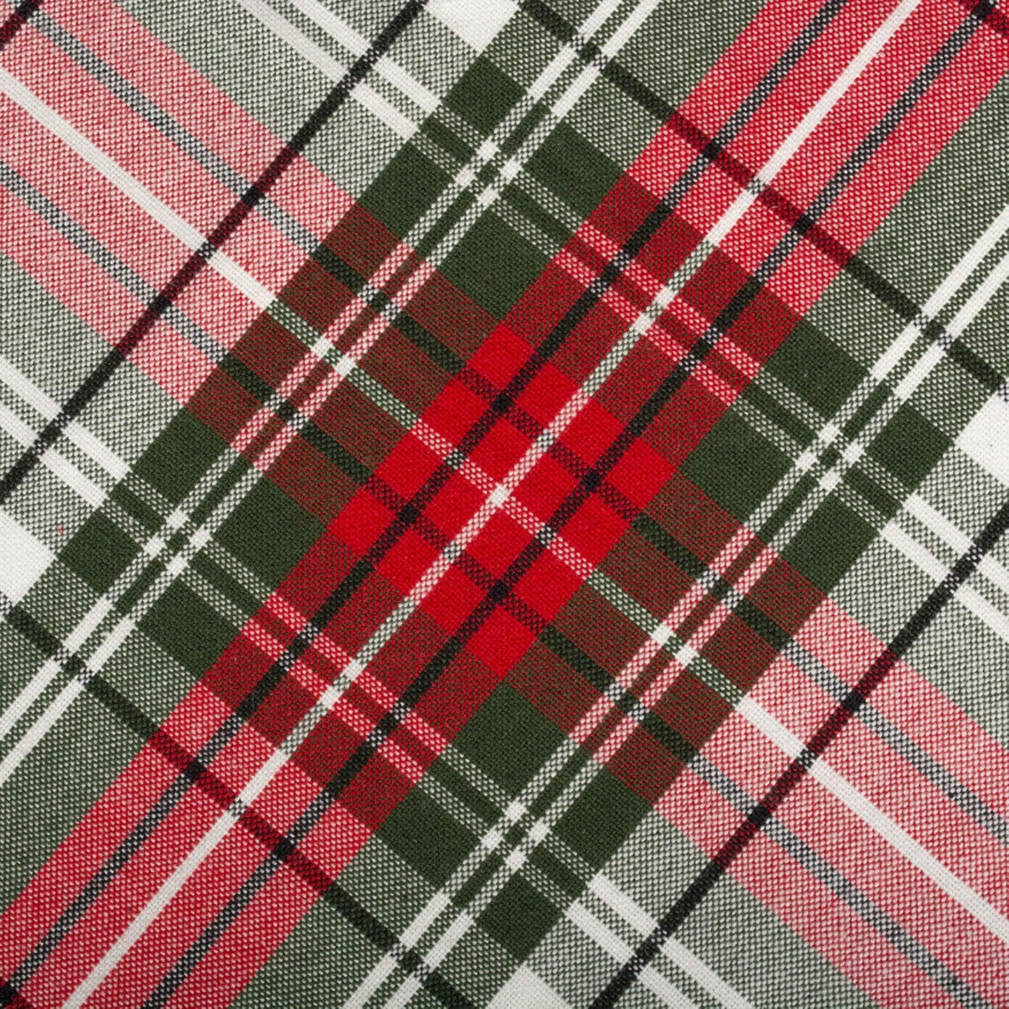 Christmas Tartan Plaid Tablecloth 60x104 - Holiday Dining & Kitchen Décor in Red, Green & White