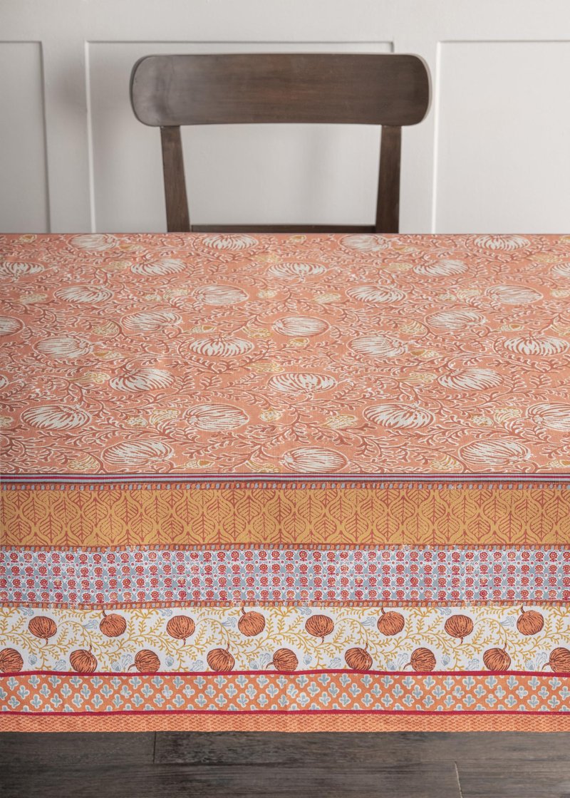 Maison d' Hermine Table Cloth Rectangle Table 100% Cotton 70 x 90 Inches Fall Tablecloth Reusable Everyday Use for Thanksgiving Christmas Decorations Dining Farmhouse Party (Harvest Festival)