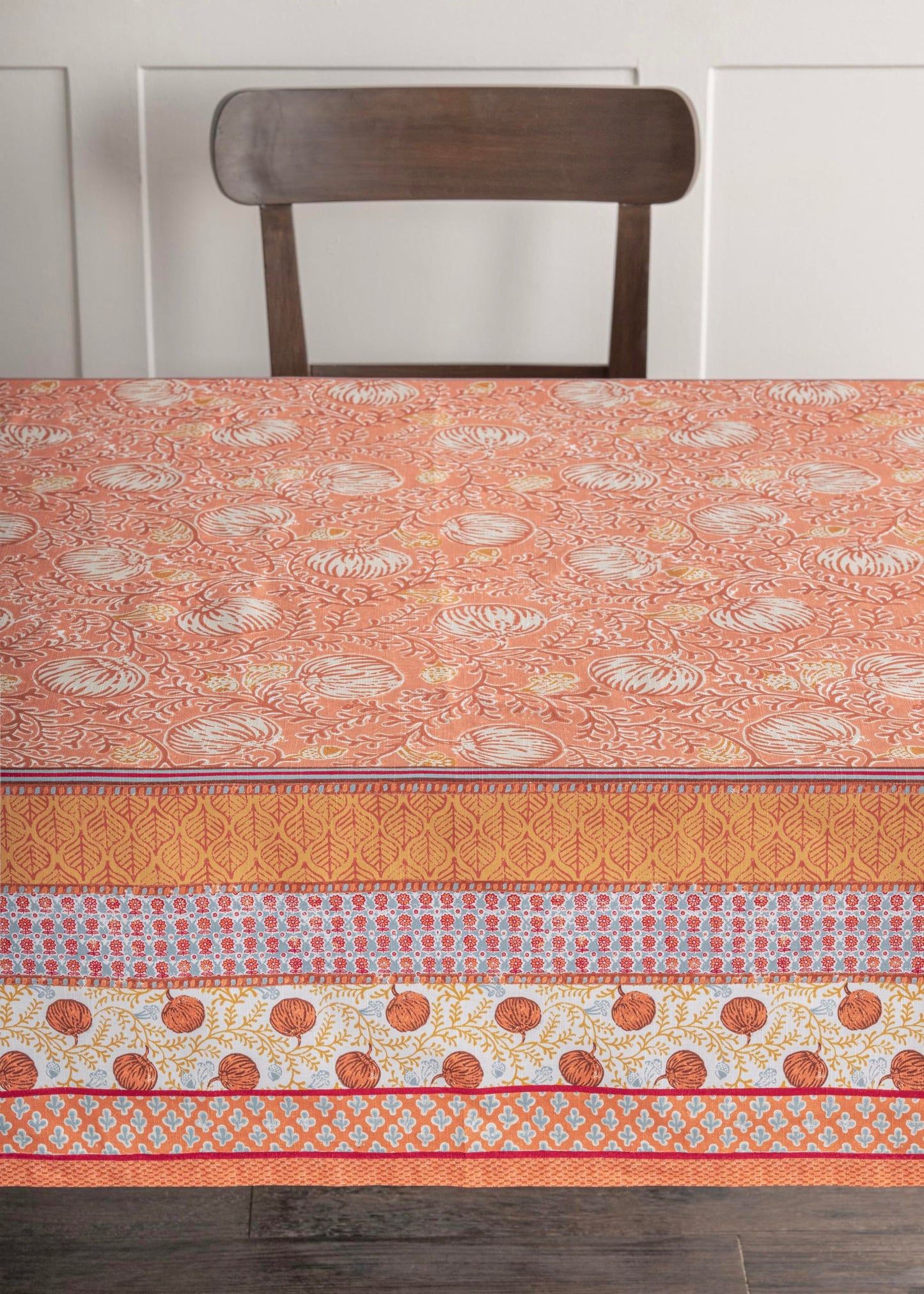 Maison d' Hermine Table Cloth Rectangle Table 100% Cotton 70 x 120 Inches Fall Tablecloth Reusable Everyday Use for Thanksgiving Christmas Decorations Dining Farmhouse Party (Harvest Festival)