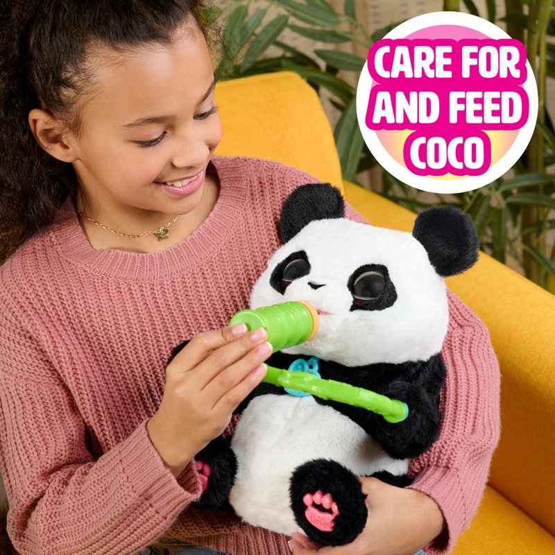 Just Play furReal Coco The Tumbling Panda, 10.5 Inch Interactive Panda Toy, for Boys and Girls, Ages 4 and Up