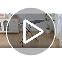 APEXCHASER Steel Gray Full Size Foldable Ironing Board 43x13in with Adjustable Height