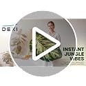 DEXI Ample Monstera Green Leaf Bath Mat 31.5x23.5 Non-Slip Bathroom Rug