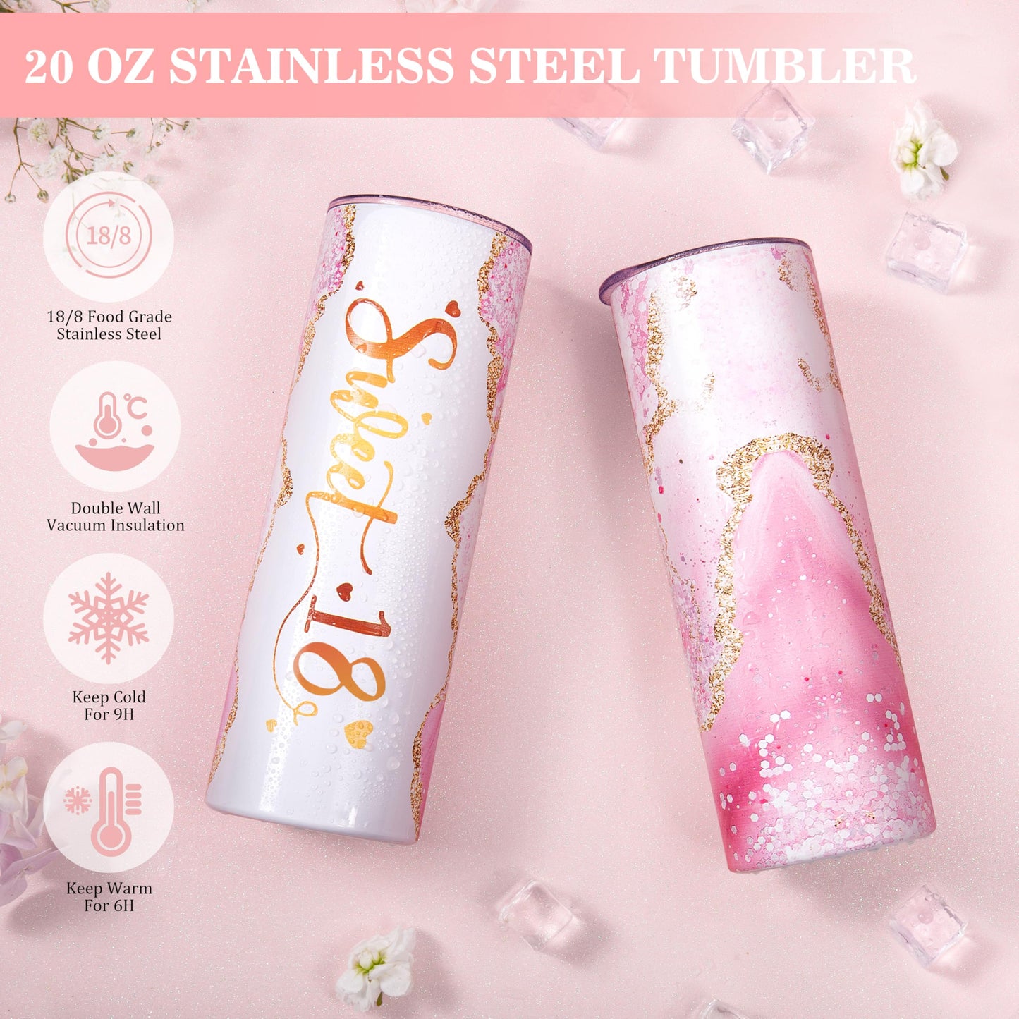 18th Birthday Gifts for Girls, 18th Birthday Gifts For Girls, 18th Birthday Decorations for Girls, 18th Best Friend First Birthday Gifts For Teen Girls, Sweet 18 Birthday Gift Ideas for Her, Daughter