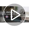 Lasko 16-Inch White Oscillating Pedestal Fan - Adjustable Height & Remote