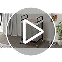 Beige STO STO 90L Rolling Laundry Hamper with Removable Washable Liner and Lockable Wheels