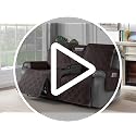 Waterproof Loveseat Recliner Cover with Center Console - 2 Seater, Black