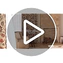 Blackout Floral Curtain Panels - 52W x 84L Inches, Pack of 2, Beige Boho Style