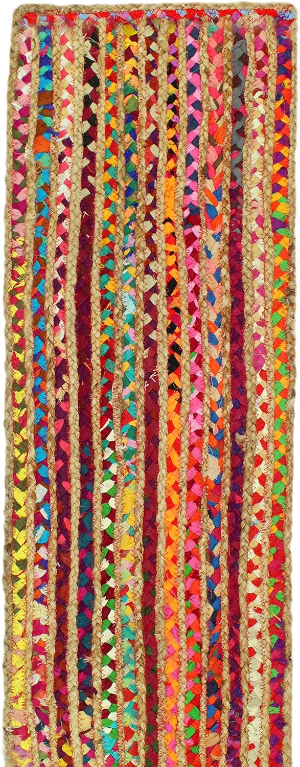 Jute Braided Table Runner - Rustic Farmhouse Style for Thanksgiving & Christmas - 13 x 36 inches