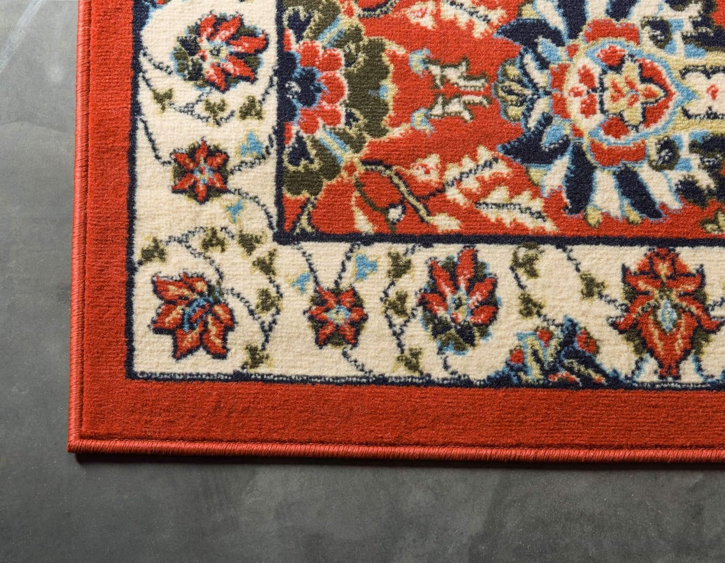 Unique Loom Espahan Collection Area Rug - Cape Cod (2' 7" x 10' Runner, Terracotta/ Black)