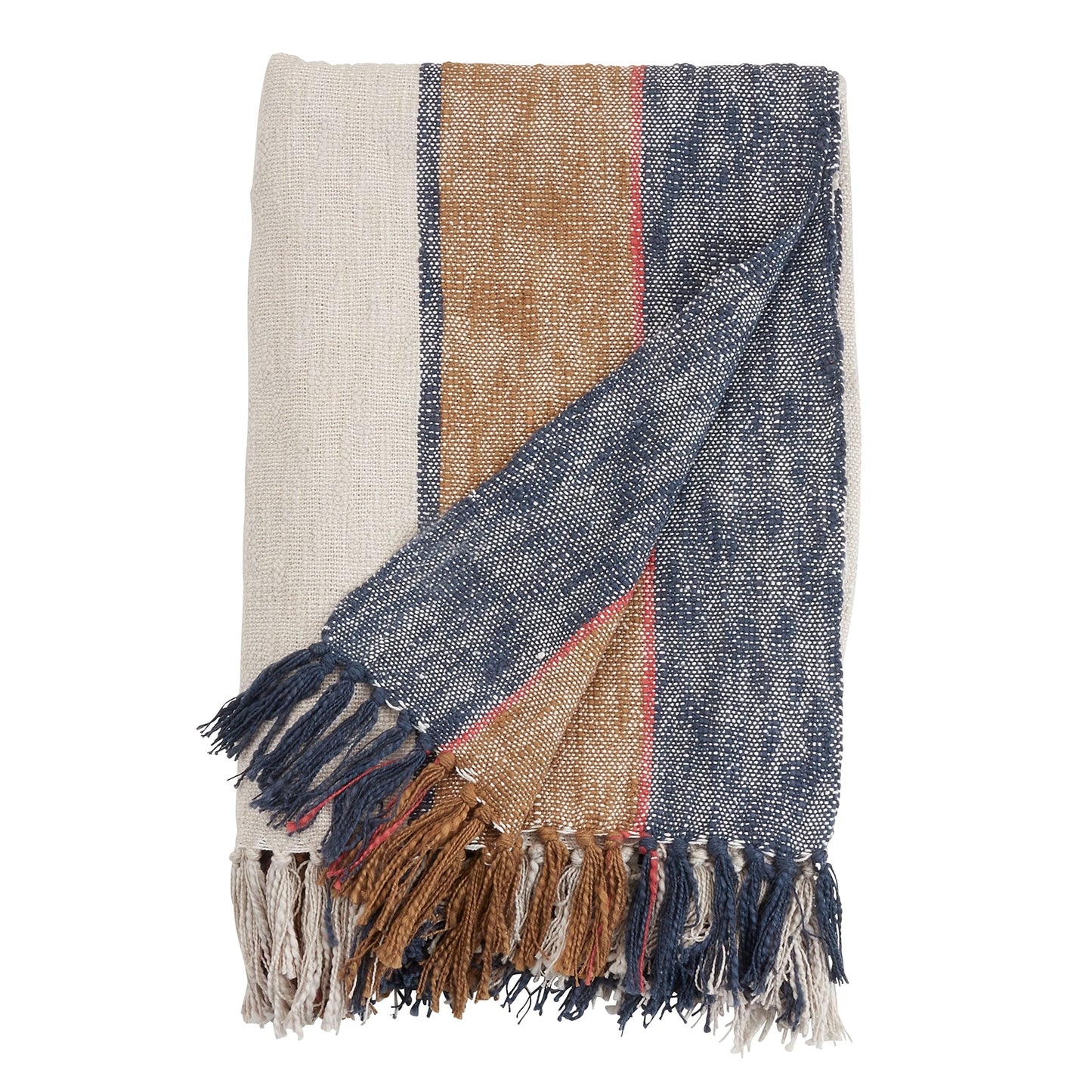 SARO LIFESTYLE Striped Throw Blanket