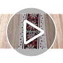 Pedenty Red Buffalo Plaid Christmas Table Runner with White Snowflakes, 72 x 13 in (Variation: Red Snowflake)