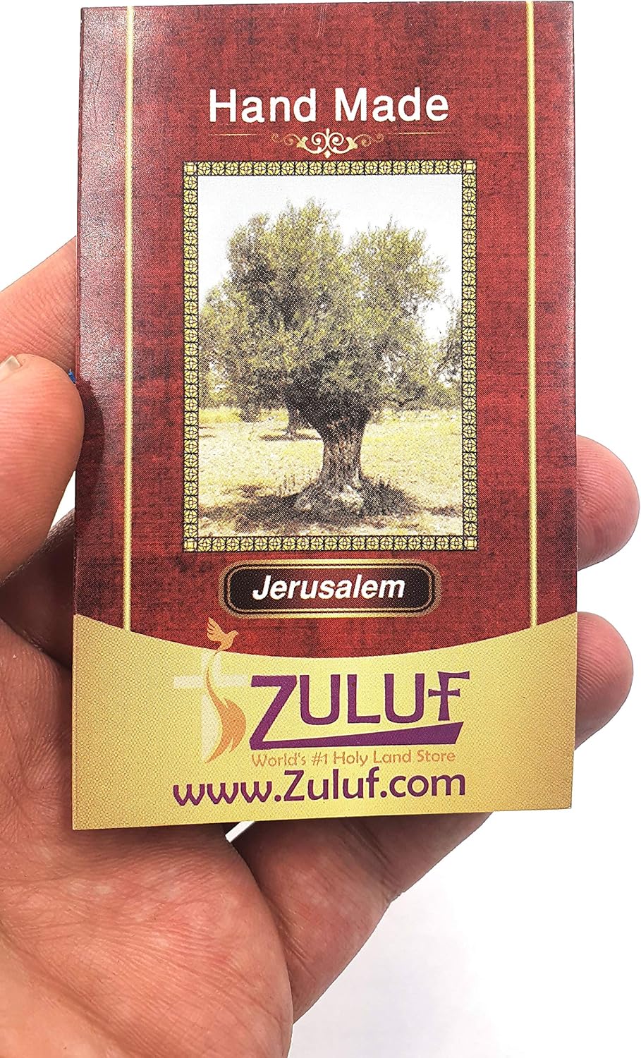 Bulk Olive Wood Christmas Ornaments Set of 4 - Bethlehem Nativity Decorations