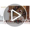 Artificial Flower Centerpieces - Fake Rose Balls with Patented Bases, 10 Pcs, Burgundy & White