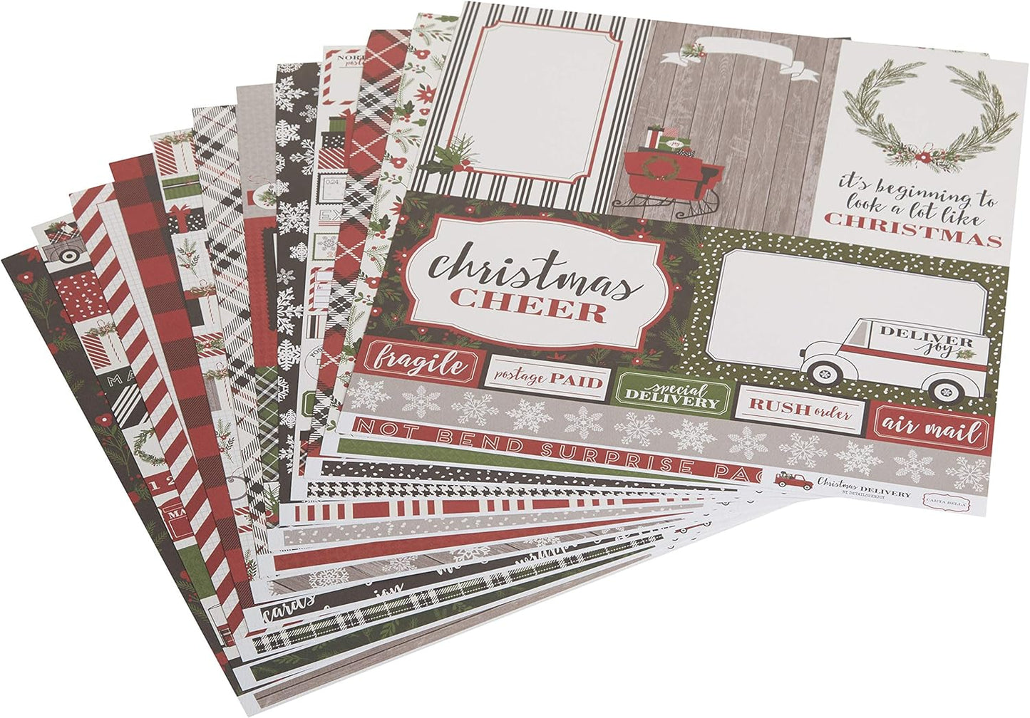 Christmas Delivery Collection Kit by Carta Bella - Festive Scrapbooking Supplies