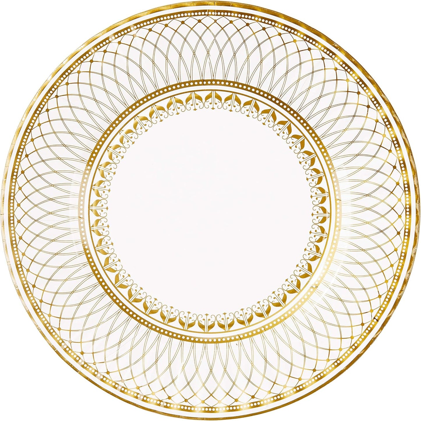 Gold Party Decorations Set - Elegant Gold Paper Plates for Weddings, Showers & Birthdays