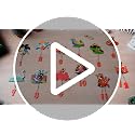 Yalikop 12 Days of Christmas Wooden Ornaments, Set 12, 65mm, Round