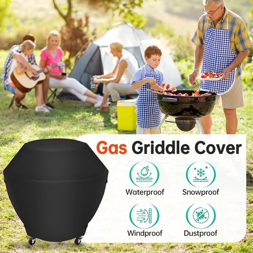 iCOVER Griddle Cover - Heavy Duty 600D Waterproof Protection for Cuisinart 360° XL Griddle