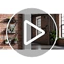 Black 3-Tier Fire Escape Wall Shelf - NYC Style Ladder Floating Shelves for Bedroom & Home Office