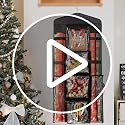 EOLIMEX Double-Sided Christmas Wrapping Paper Organizer – Black, Over-The-Door