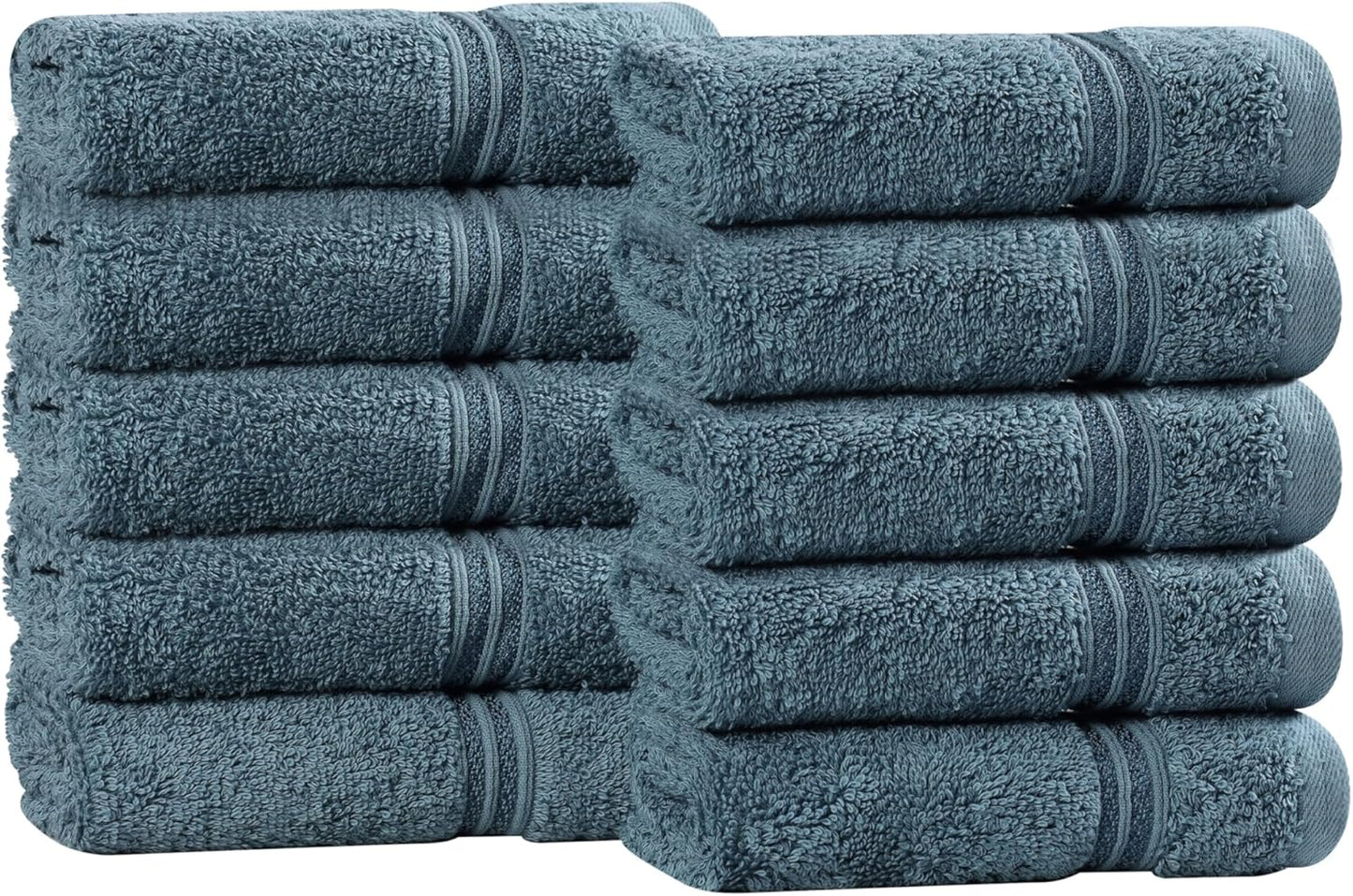 Superior Egyptian Cotton 6-Piece Towel Set, Bathroom Essentials, Towels For Bathroom, Apartment, Airbnb, Guest Bath, Face, Hand, Bath Towels, Washcloths, Absorbent, Fast Drying, Royal Purple