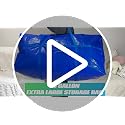 66 Gallon Extra Large Storage Bag 250L - Heavy Duty with Zipper, 1 Pack Blue (MKOKYD)