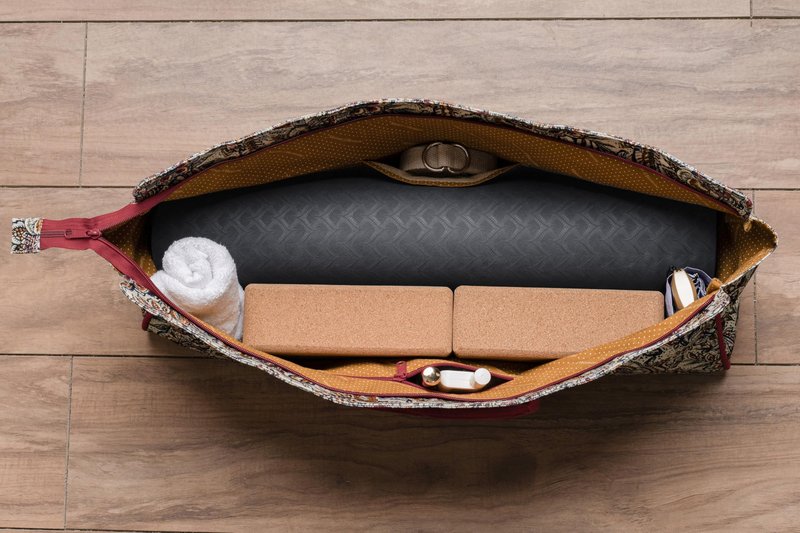 Maison d' Hermine Yoga mat tote bag for Women & Men, Travel Yoga Gym Bag With Pocket and Zipper Mothers Day Gifts - Jaipur
