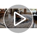 8x10 Washable Vintage Tea Brown Area Rug for Living Room - Non Slip, Easy Clean
