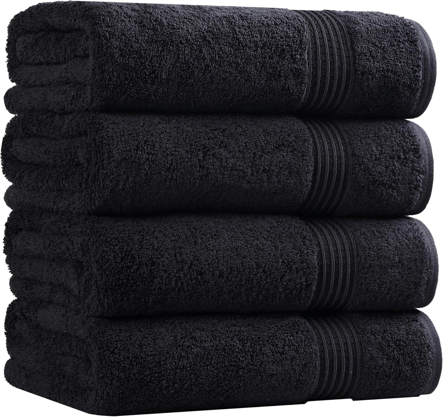 Superior Egyptian Cotton 6-Piece Towel Set, Bathroom Essentials, Towels For Bathroom, Apartment, Airbnb, Guest Bath, Face, Hand, Bath Towels, Washcloths, Absorbent, Fast Drying, Royal Purple