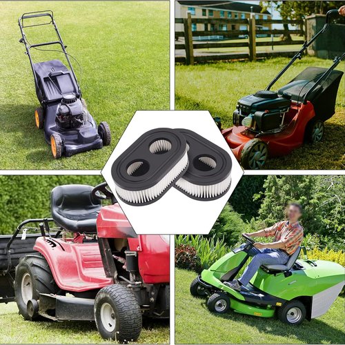 593260 Air Filter - Premium Lawn Mower Air Cleaner Cartridge Replacement (2 Pcs) for 550E, 500EX, 625 Series
