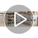 25.2-Inch Multi-Functional Kitchen Storage Cart with 4 Tiers and Lockable Wheels