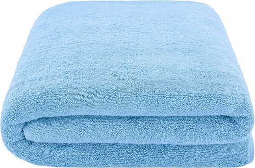 Cotton Paradise, 100% Cotton 40x80 Oversized Bath Sheet, Extra Large Turkish Bath Towels for Bathroom, Sky Blue Bathsheet